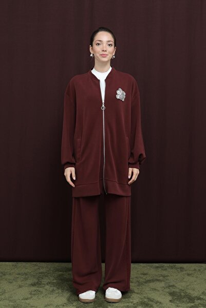 Puane Embroidery Detailed Embroidered Suit