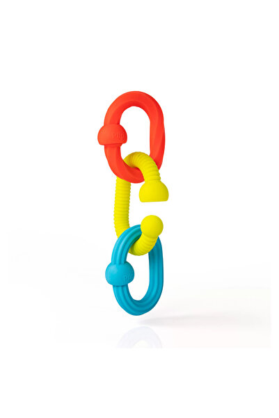 Fat Brain Toys Sensory rings (set of 3) made of silicone with pop effect for babies