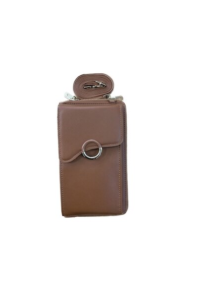 Cadouridiversity Women's wallet, -leather, strap, brown, 19 cm x 10 cm