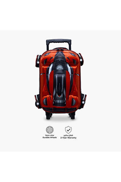 Juniors Printed 5-Piece School Trolley Bag Set for Boys 5-8 Years with Lunch Bag and Pencil Pouch