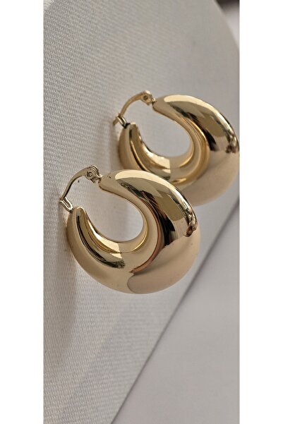 Lion Yuvarlak kalın küpe spor