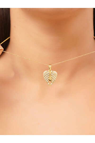 ddtwo 925 Ayar Kişiye Özel Gizli İsimli Koruyucu Melek Kanatlı Altın Kaplama ...