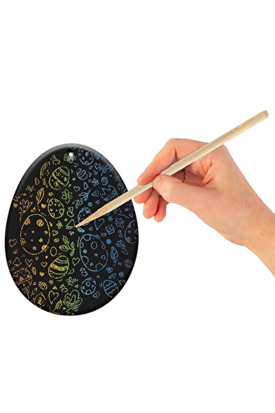 Gift Design Set of 9 Easter string scraper pendants