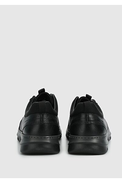 Eclipse Black Leather Men's Sneakers