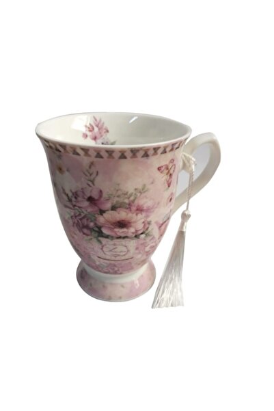 Cadouridiversity Cană ceramică fină, imprimeu floral, 300 ml, Cadouridiversit...