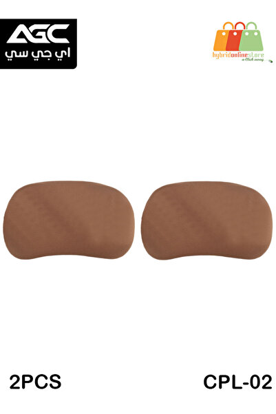 AGC وسادة دعم الرقبة والظهر لمقعد السيارة CPL-02 (قطعتان) - إسفنج ميموري فوم ...