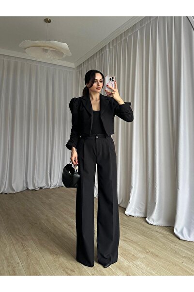 Mooi Butik Merset Suit 8687 - Black