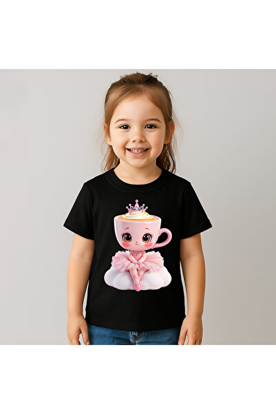 OEM Tricou Copii Fetite Ballerina Cappucina Princess 100%Bumbac