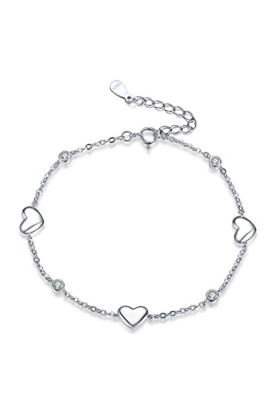 delis Bratara din argint 925 pentru dama, JW1789, model inimioare, placata cu rodiu