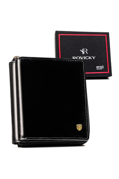 Other Small men's leather wallet with zipper - Rovicky