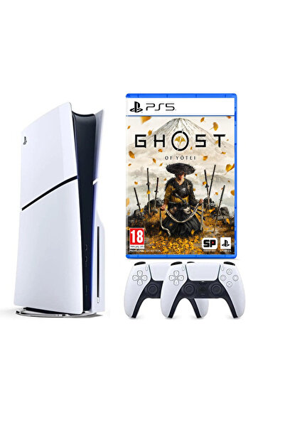 Sony Playstation 5 Slim +2.kol Dualsense +PS5 Ghost of Yotei (ithalatçı Garantili)