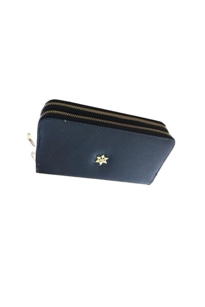 Cadouridiversity - Women's wallet, faux leather, zipper, black, 19 cm x 9 cm, R35-20B