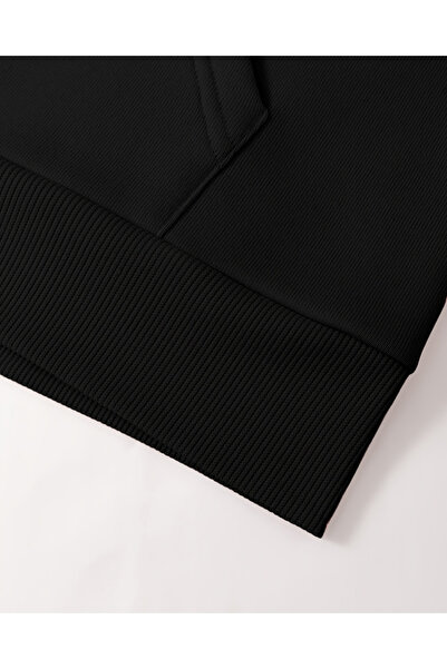 Touz Moda Φούτερ με κουκούλα Rock DGold με τύπωμα Unisex oversized με κουκούλα