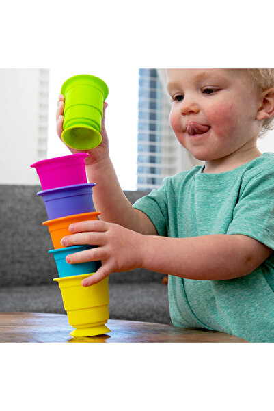 Fat Brain Toys Suction Kupz – Silicone Cup Set with Suction Cups