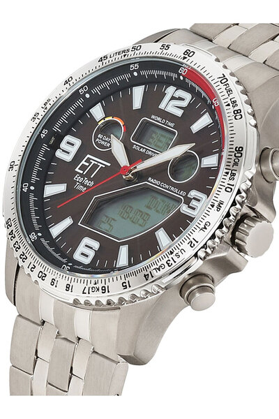 ETT Eco Tech Time Mens Watch Ett EGT-11720-22M, Quartz, 45mm, 10ATM
