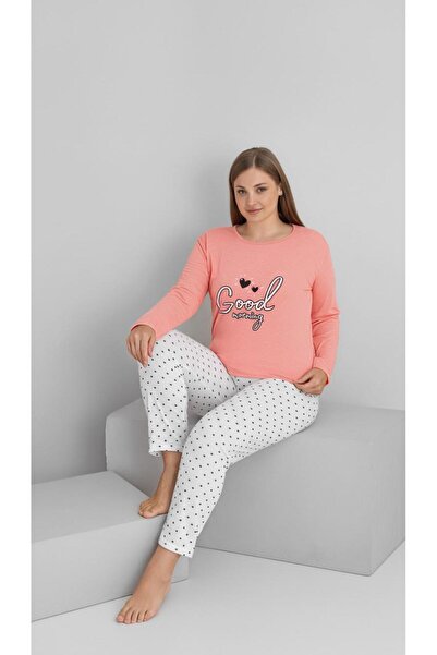 new ats Plus Size Women's Cotton Pajamas Set