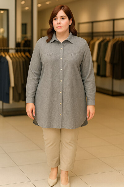 MKLOTUS Zamansız Zarafet Karin Tunik Gömlek