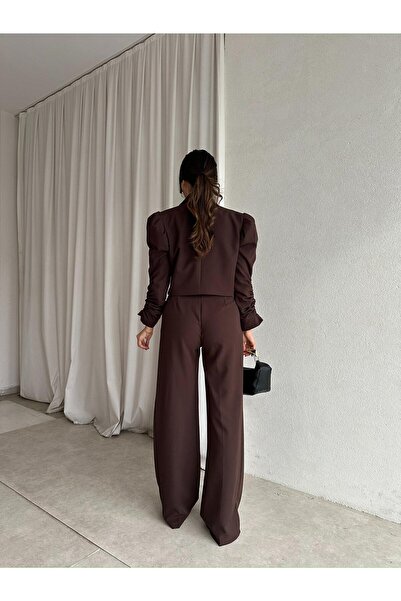 Mooi Butik Merset Set 8687 - Bitter Coffee