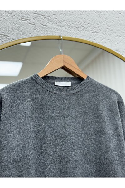 BENAHOLL Φερέλε Κοντό μπροστά και μακρύ πίσω Μαλακό μακρύ τουνίκ-Zİ6242 Ανθρακίτη