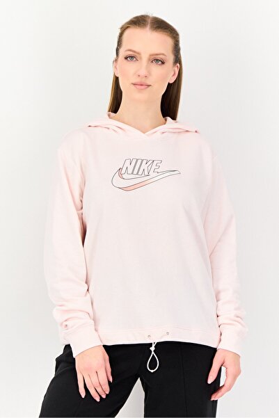 Nike Women Loose Fit Long Sleeve Outdoor Hoodie, Pink