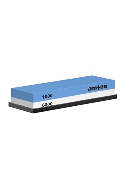 amXea Knife Sharpening Stone 1000/6000, 2 grits, rubber base