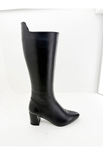 Deripabuc Genuine Leather Black Women's Leather Boots Dp02-1064