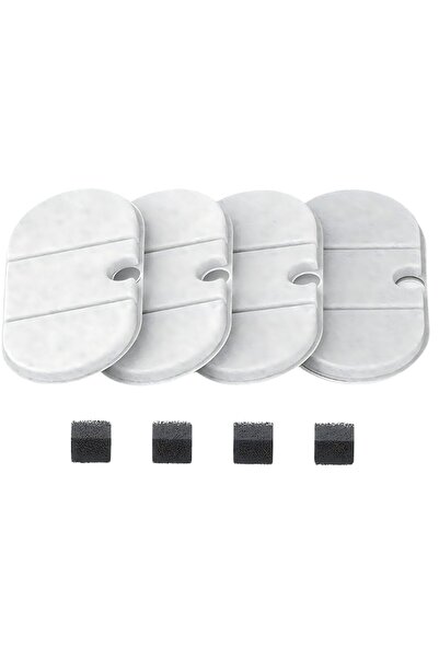 MACVI Set of 4 Macvi® oval water filters, remove odors & tastes, high-quality cotton.