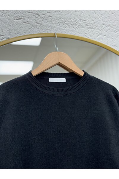 BENAHOLL Ferelle Short Front Long Back Soft Long Tunic-Zi̇6242 Black