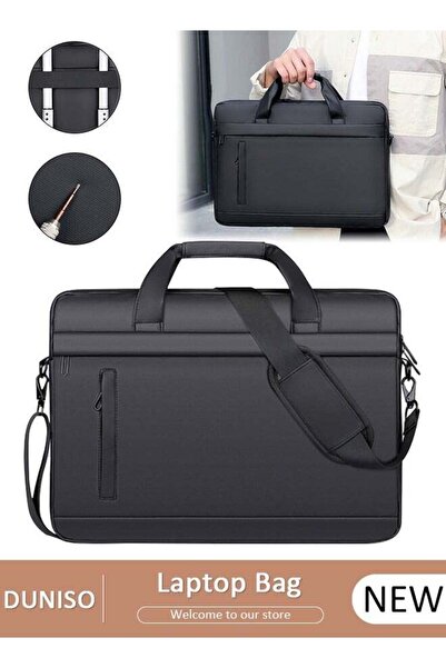 DUNISO 15.6-inch Laptop Shoulder Messenger Bag, Waterproof, Adjustable Removable Strap