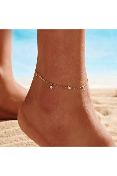 delis 925 silver anklet, JW1809, elegant model, rhodium plated