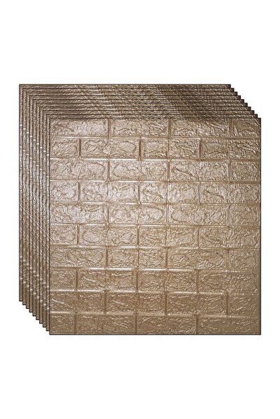 NEXTLY 3D Self-Adhesive Wall Panels, Waterproof, 70x77 cm, Rust, 15.9 sqm Coverage, Easy Install
