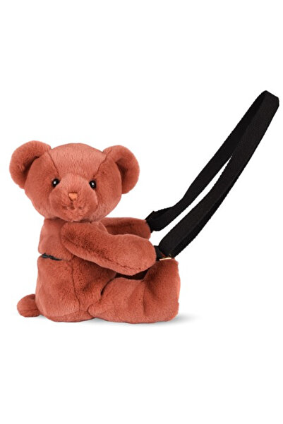 Doudou et Compagnie Ursulet din plus - rucsac crossbody adorabila, 30 cm, Teracota