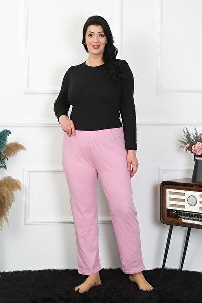 Celira Women's Plus Size Pink Single Bottom Pajamas Nsl0062