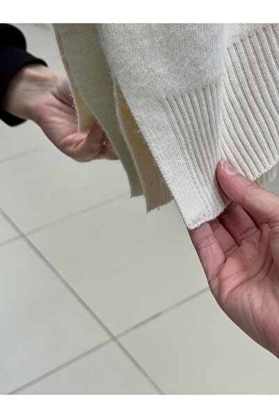 BENAHOLL Ferelle Short in the Front, Long in the Back, Soft Long Tunic-Zi̇6242 Stone