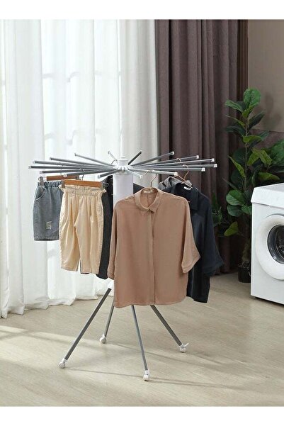 Lawazim Single Layer Rotating Octopus Clothes Drying Rack - 112x112x121cm