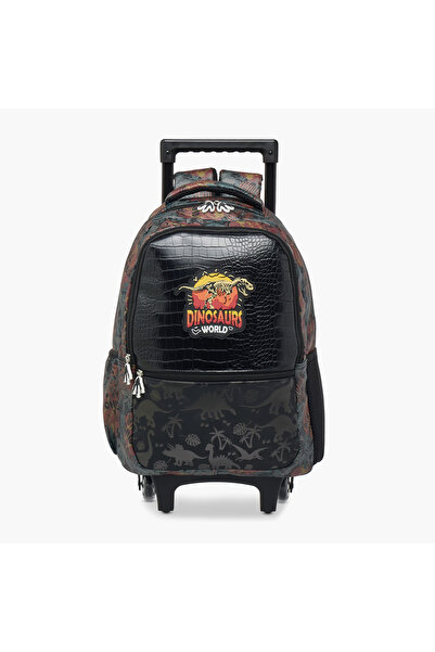 Juniors حقيبة عربة ديناصور للأولاد من عمر 5 إلى 8 سنوات مع حزام قابل للتعديل