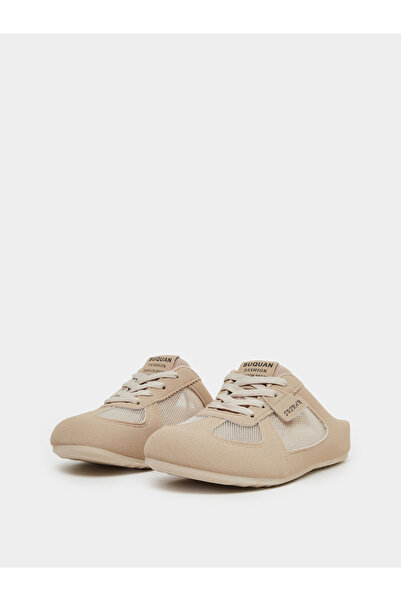 Take Two By Styli Beige Slip On Casual Shoes