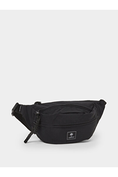 Styli Men Black Crossbody Bag with Zip Pocket