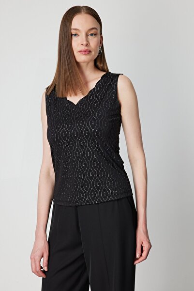 ON Μπλούζα με γκλίτερ με λαιμόκοψη