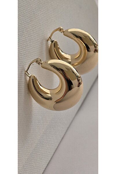 Lion Yuvarlak kalın küpe spor