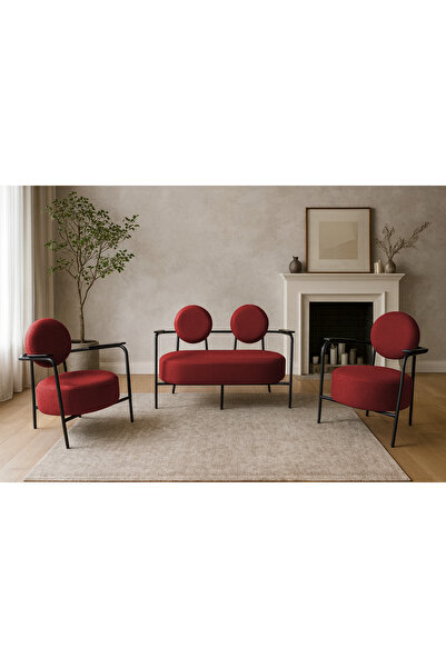 Azra Mobilya Venüs Koltuk Takımı Siyah İskelet – Modern Koltuk Seti | Ofis ve...