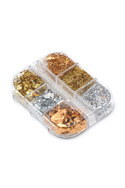 global fashion Σετ 6 πολύχρωμων διακοσμητικών για νύχια, Πούλιες