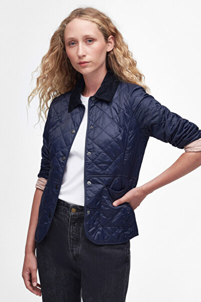 Barbour Deveron Kapitone Ceket NY71 Navy