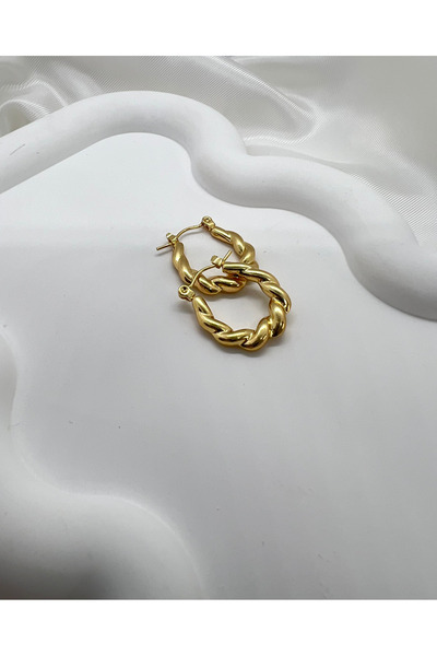 Lumel Takı Halka Çelik Küpe