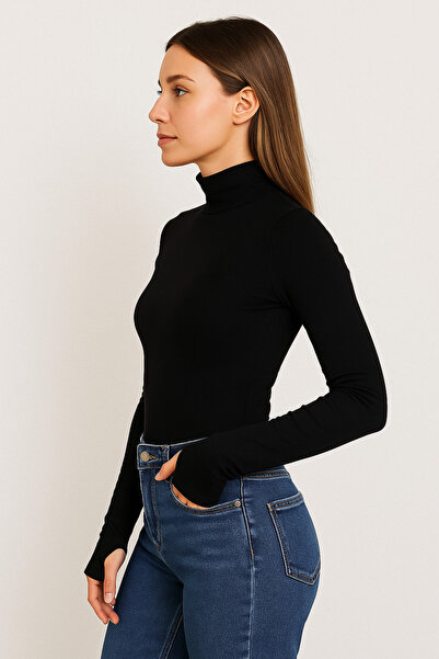 mezozoik Boğazlı Parmak Fitilli Geçmeli Body