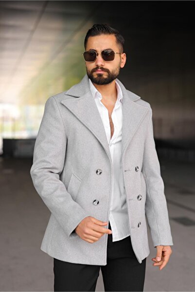 ronex Double-Breasted Yaka Men's Cashemere Coat