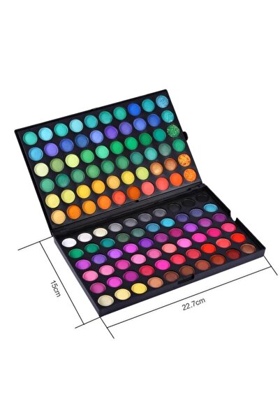 MACVI ® Eyeshadow Palette, 120 colors, matte & shimmer, pigmented & long-lasting.