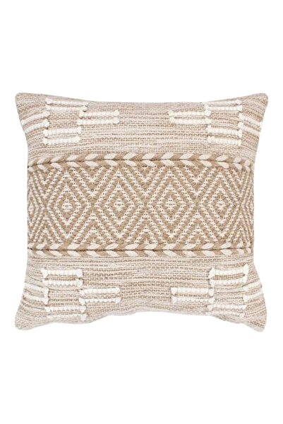 Talis Mitto Pillow, Pako World, Jute-Cotton, Beige-White, 45x45 cm