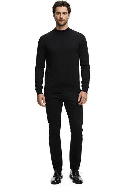 ANTHONY JACKSON Premium Men's Half Turtleneck Knit Sweater Gregorio