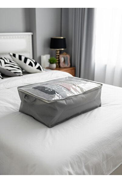 Sertil 8 Pieces Transparent Sweet Home Printed Lavender Scented 64X44X20 Thick Fabric